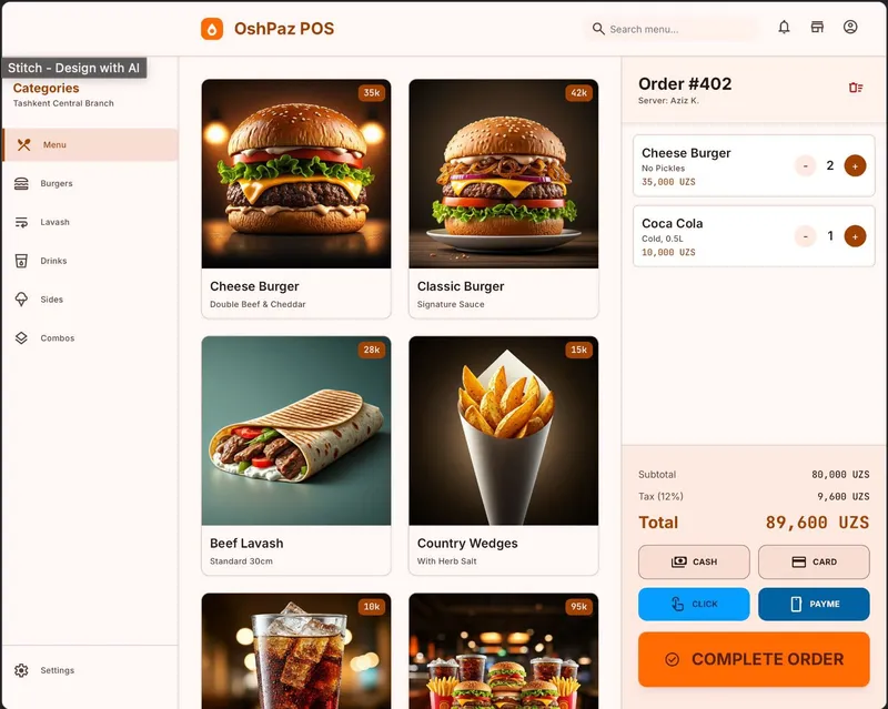 Reception, fast-food, do'konlar uchun avtomatlashtirish sistemasi 1