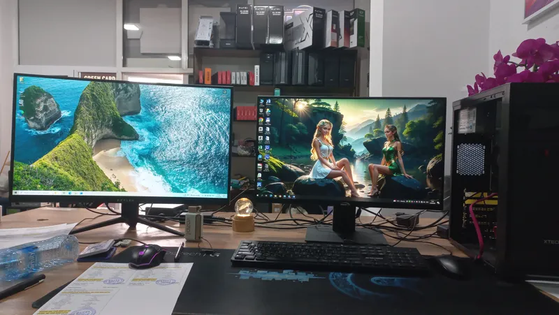 monitor 24 lik va 27 lik bor