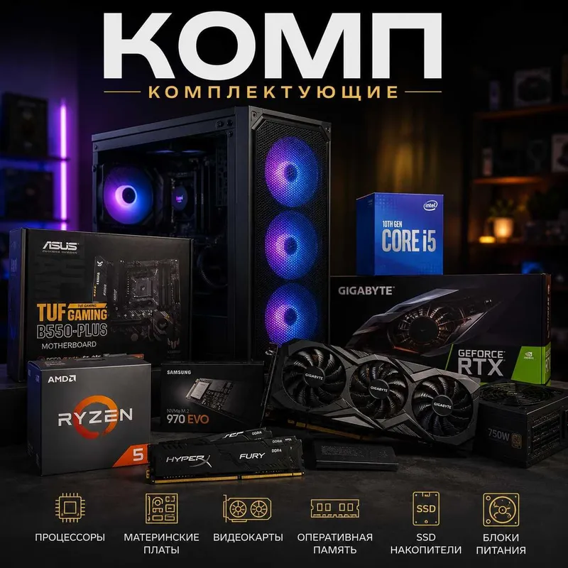комп комплектующие оптом и в розницу, kompyuter uchun asbob uskuna