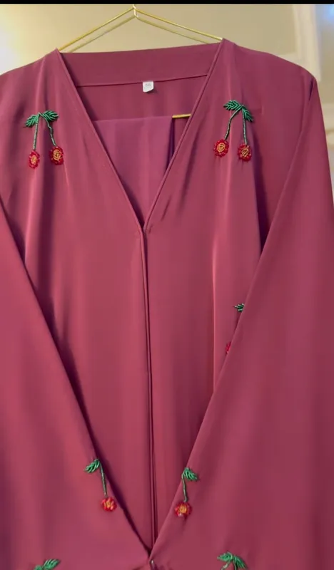 Bordo rangli nafis dubay abaya — фото 3