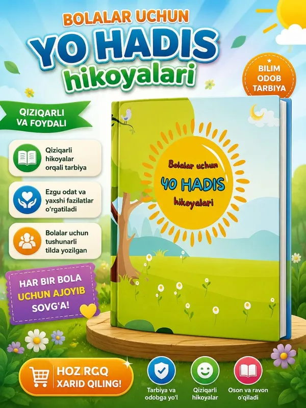Bolalar uchun 40 hadis va ibratli hikoyalar kitobi