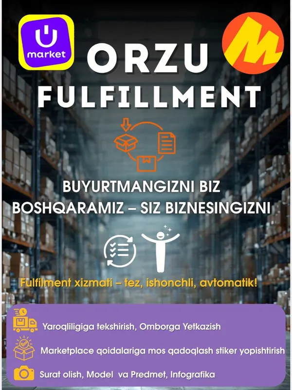 Fufillment-Ombor, Qadoqlash, Yetkazish (TO’LIQ XIZMAT) Uzum&Yandex — фото 6