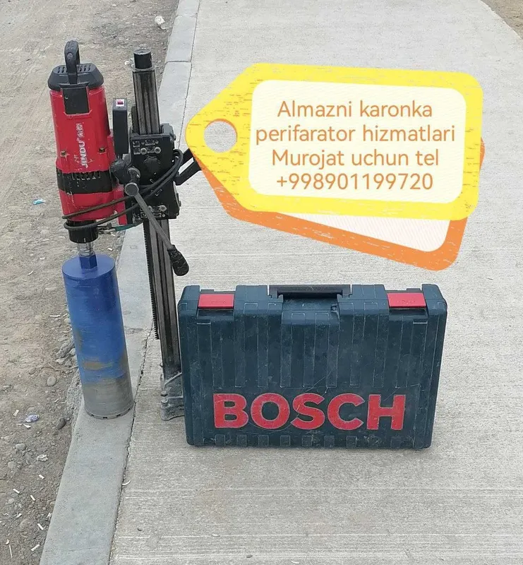 Услуги алмазное бурение Almazniy bur xizmatlari