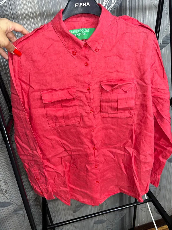Льняной костюм Benetton 5