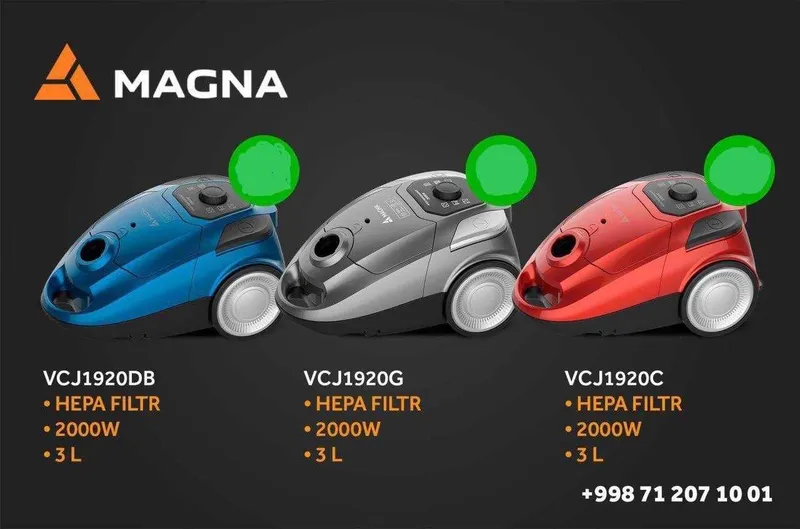 Барабанный пылесос Magna 2200 Вт, сухая уборка, ведро 18 литров +BONUS — фото 4