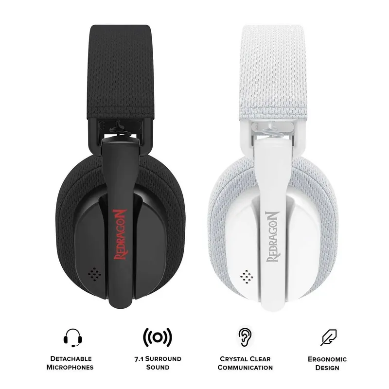 Наушники беспроводные Redragon LUCE H888 (Black) (white)