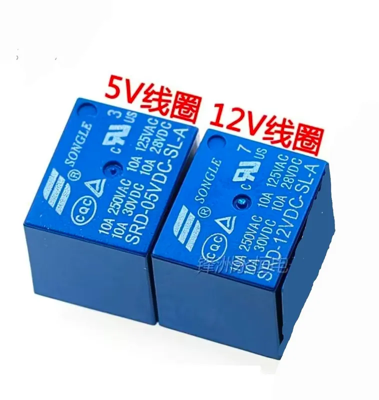 3V, 5V, 12V relelar, 3–6 kontaktli 1