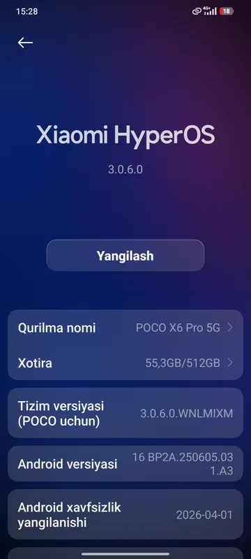 poco x6 pro 12.512 xotirasi 9 poco x6 pro 12.512 xotirasi 9