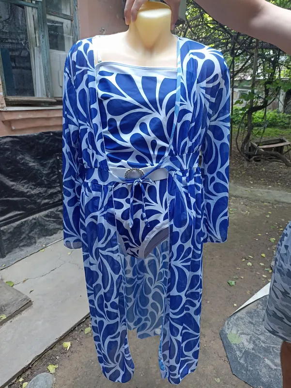 Oq cho‘milish kiyimi 46-50, oq-ko‘k XL 6 Oq cho‘milish kiyimi 46-50, oq-ko‘k XL 6