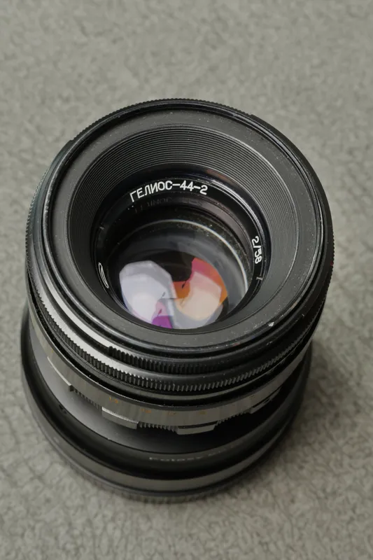 Объектив Гелиос 44-2 58 mm f/2.0 с переходником RF