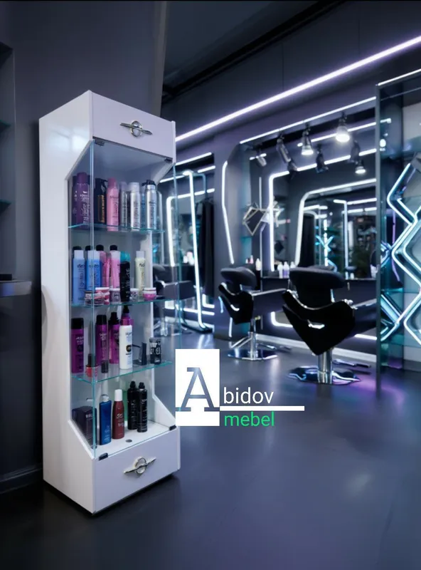Витрина Hi-Tech для салона красоты / магазина профессиональной космети 5 Витрина Hi-Tech для салона красоты / магазина профессиональной космети 5