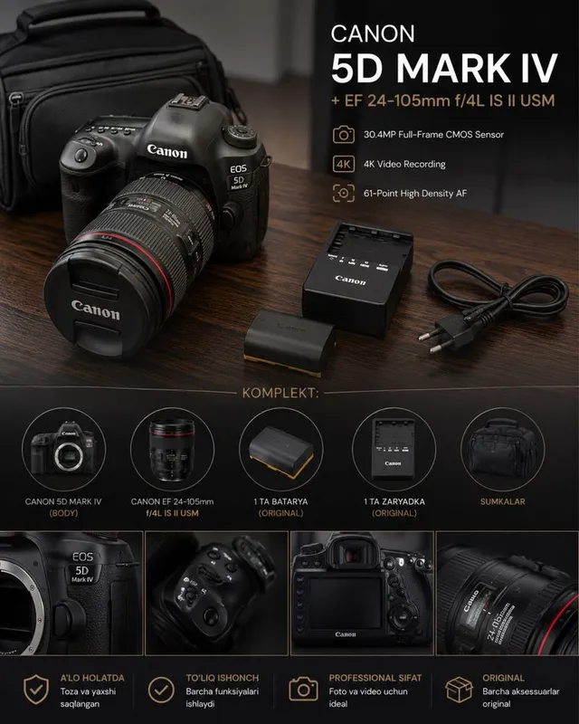 Canon EOS 5D Mark IV + 24-105mm f/4L IS II USM Canon EOS 5D Mark IV + 24-105mm f/4L IS II USM
