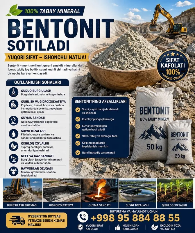 Bentonit gil va gil mahsulotlari 1