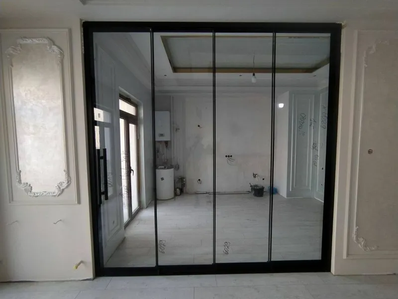 Стеклянные раздвижные системы | Двери купе Surma Loft Eshik 4