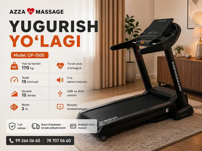 Uyingizda yugurish yo'lagi bilan o'z fitness zalingizni yarating 1
