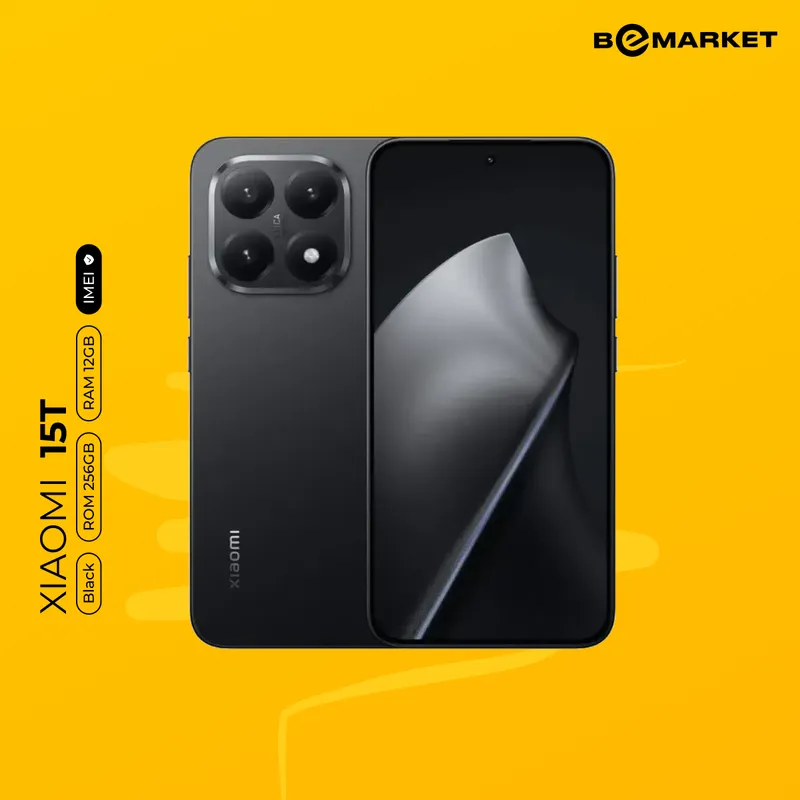 Xiaomi 15T, Black, 12/256 GB
