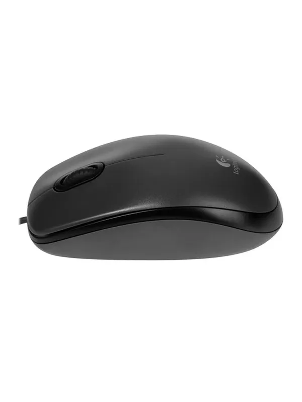Мышь проводная Logitech M100, для правой/левой руки, 3 клавиши, черная — фото 4