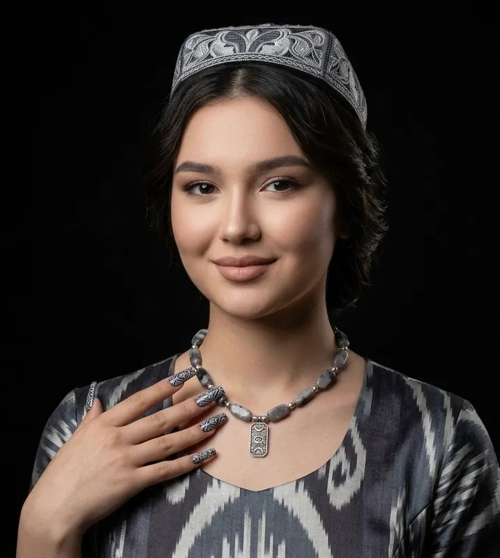 Ожерелье из яшмы «Пикассо»