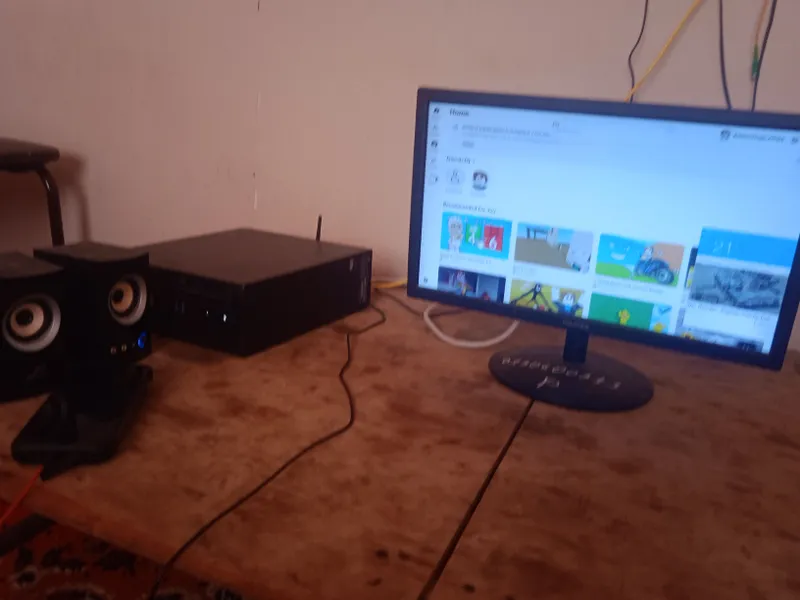PC playing Roblox