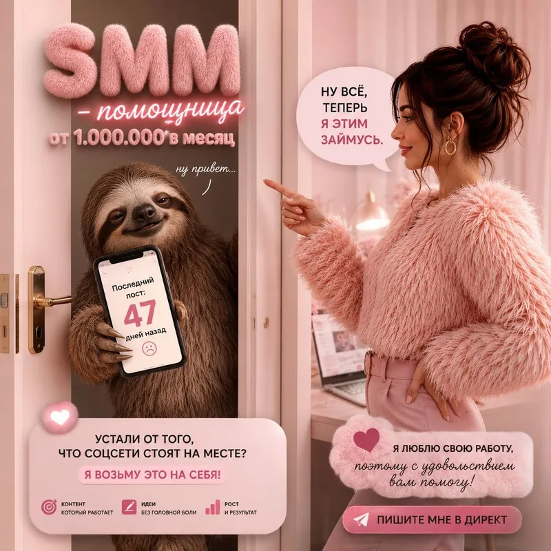 Smm помощница / ведение социальных сетей
