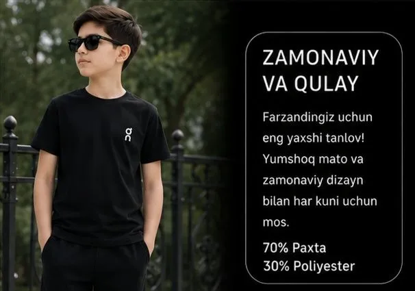 Bolalar uchun Premium Futbolka(7-14 Yosh) 4 Bolalar uchun Premium Futbolka(7-14 Yosh) 4