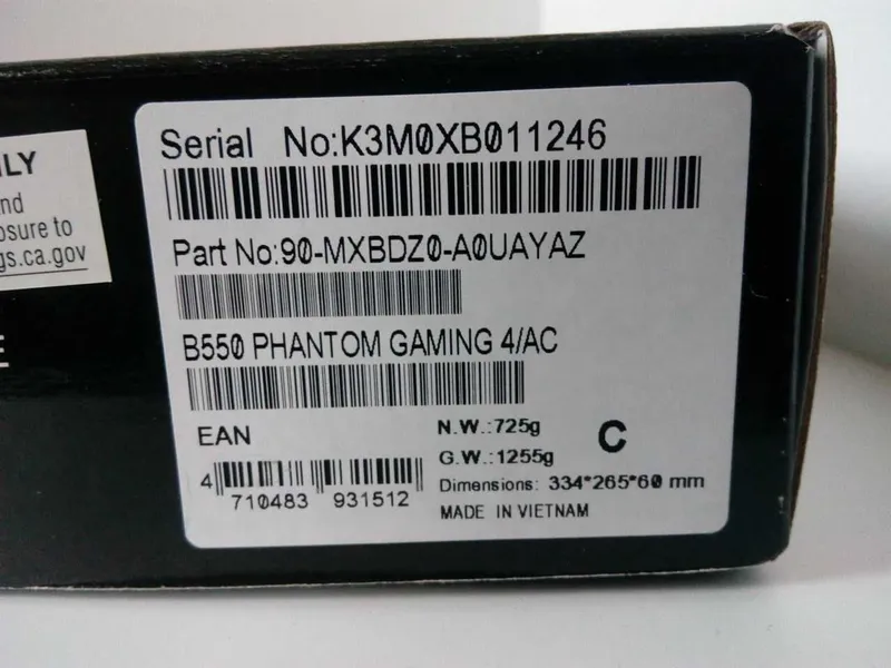 ASRock Phantom Gaming 4/ac B550 Wi-Fi материнская плата для AMD AM4 2 ASRock Phantom Gaming 4/ac B550 Wi-Fi материнская плата для AMD AM4 2