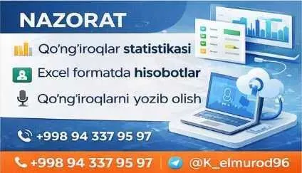 Call Markaz tashkil etish | IP Telefoniya | Statistik Dashboard 2