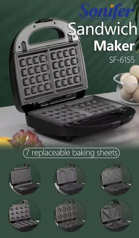 Вафельница Sonifer SF-6155 7в1. 4 Вафельница Sonifer SF-6155 7в1. 4