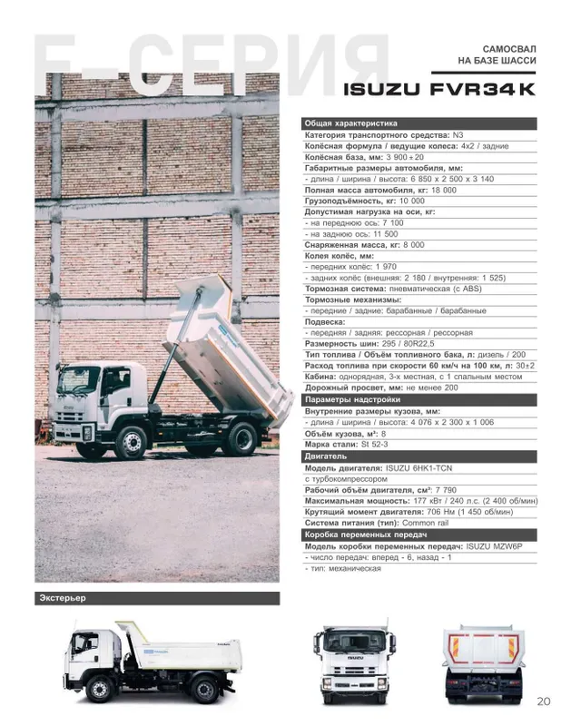 ISUZU FVR34K Samosval Muddatli to'lov 18 oygacha — фото 2