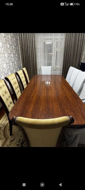 Продаются срочно комплект стол со стульями на 12 персон. — фото 1
