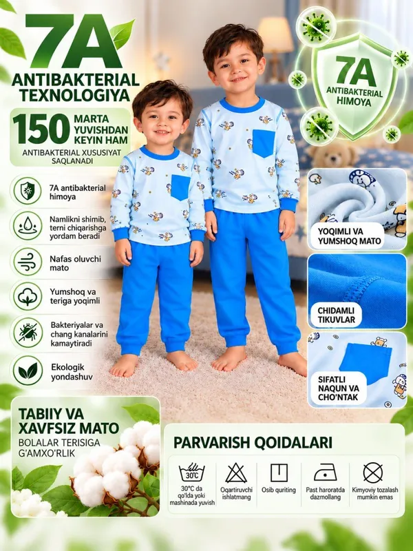 Bolalar pijamasi 7 Bolalar pijamasi 7