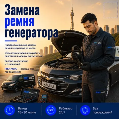 Замена ремня генератора с выездом 1