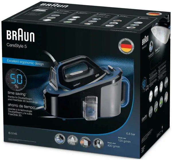 Парогенератор Braun IS 5145 CareStyle 5 черный/синий — фото 4