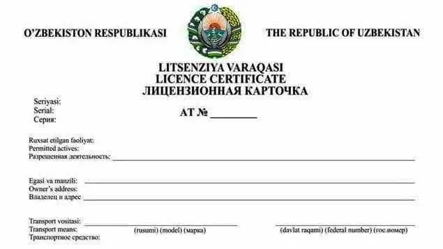 Лицензия на Яндекс Такси