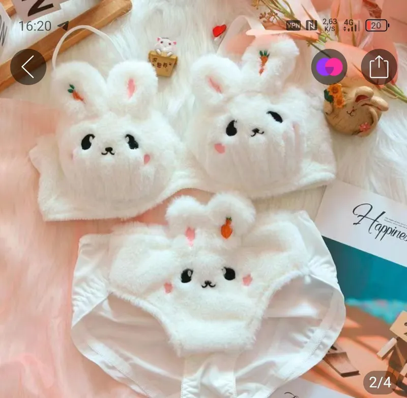 quyonli ichki kiyim kamplekt