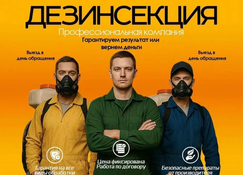 Дезинфекция Dezinfeksiya 24/7 обработка клоп, таракан, запахи, плесень
