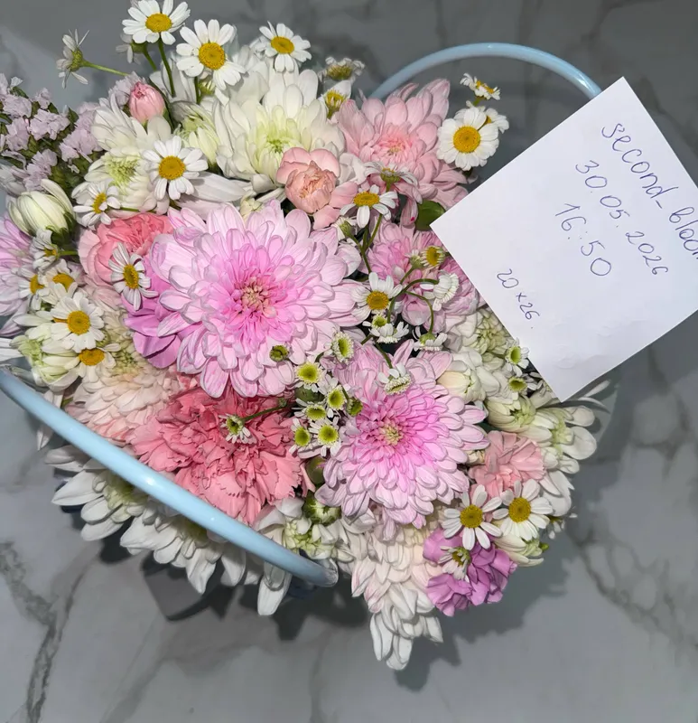 Небольшой букет в корзиночке