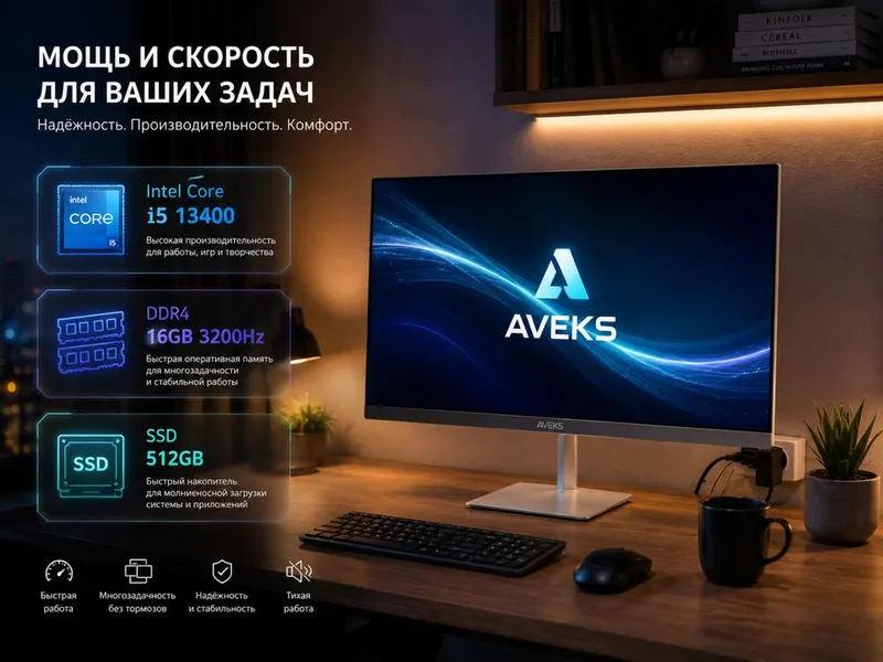 monoblok i5 13400 / 16GB DDR4 / 512GB SSD