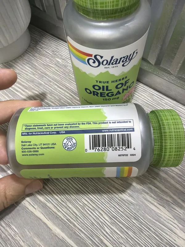 Solaray oil of oregano / соларай оил оф орегано — фото 3