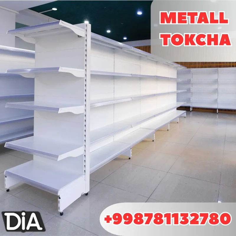 Стеллаж металлический торговый, polkalar savdo tokcha