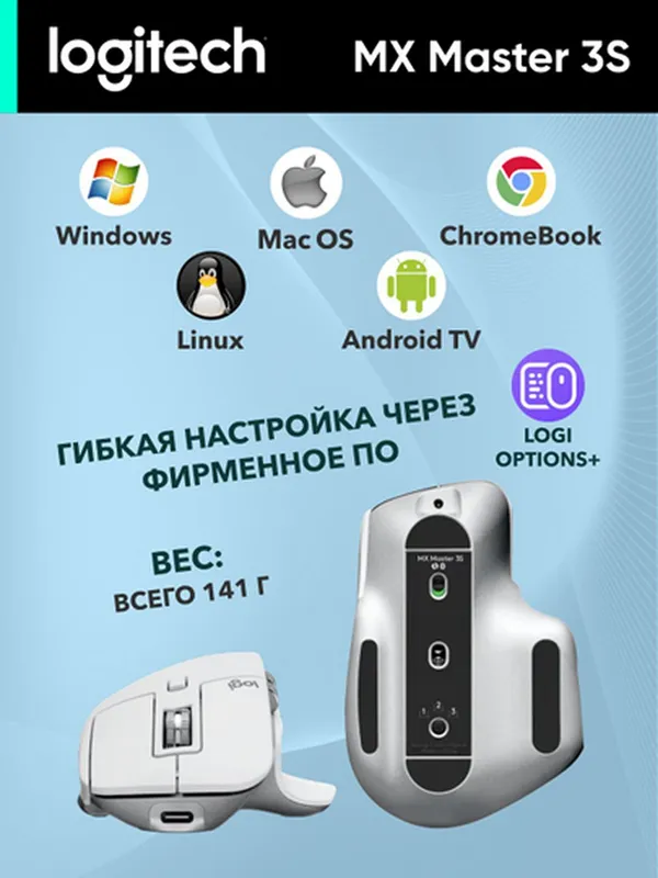 Беспроводная мышка Logitech MX Master 3S — фото 2