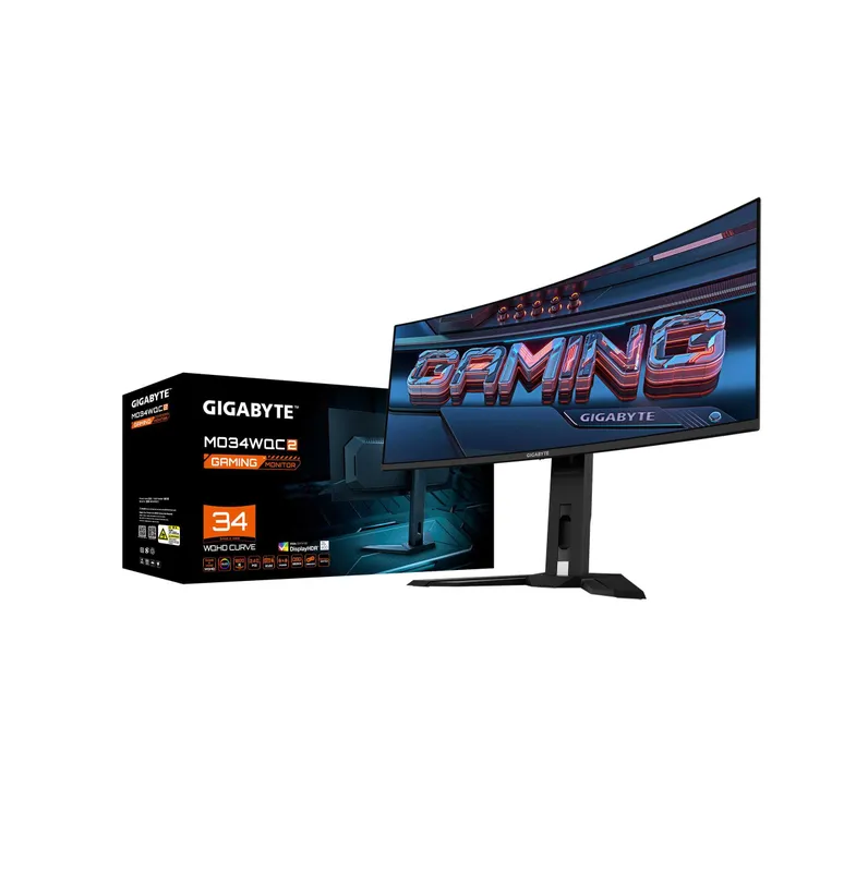 -Монитор Gigabyte - 34" MO34WQC2 EK QD-OLED 240hz UHD (3440 х 1440) 8 -Монитор Gigabyte - 34" MO34WQC2 EK QD-OLED 240hz UHD (3440 х 1440) 8