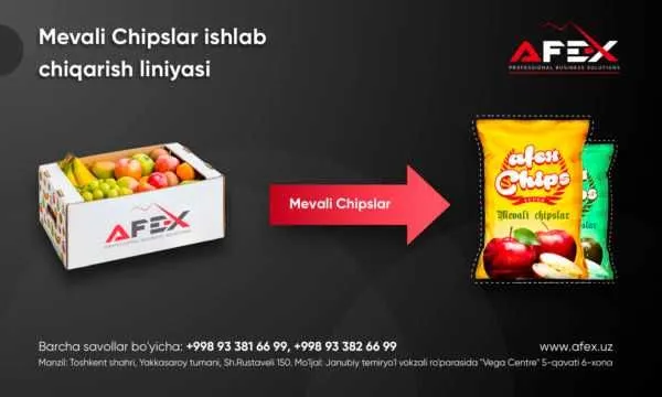 Mevali chipslar ishlab chiqarish 3
