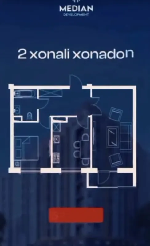 Коробка 62кв Median Development чиланзар учтепа 2