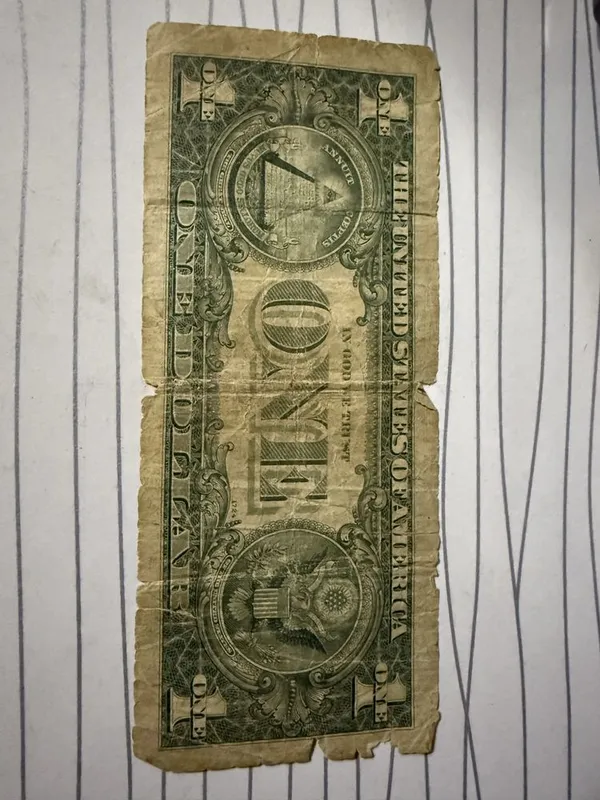 1 dollor купюра 1969-го года! — фото 1