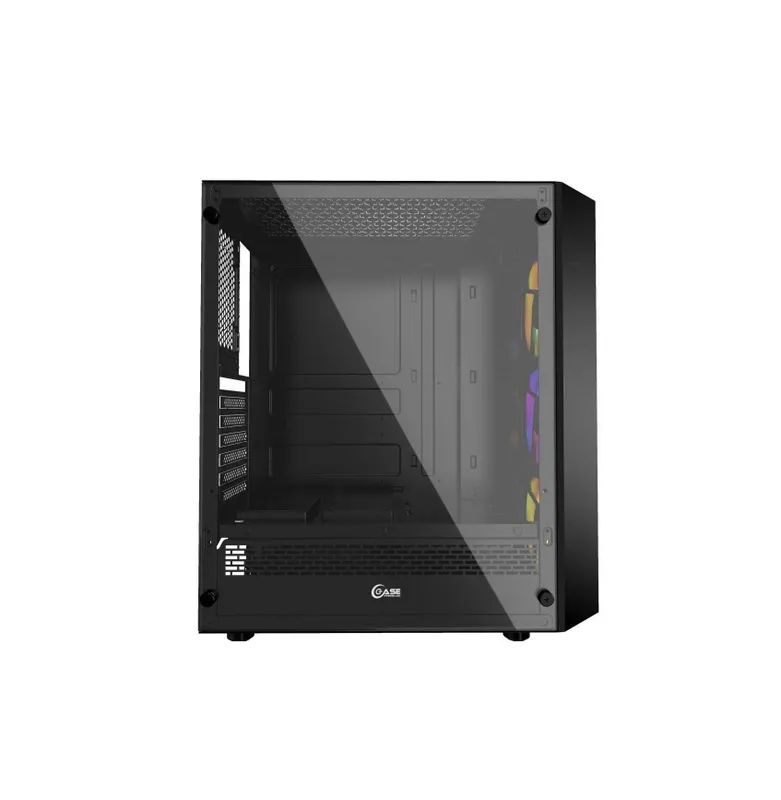 { Powercase +3xCooler RGB kompyuter korpusi 4 { Powercase +3xCooler RGB kompyuter korpusi 4