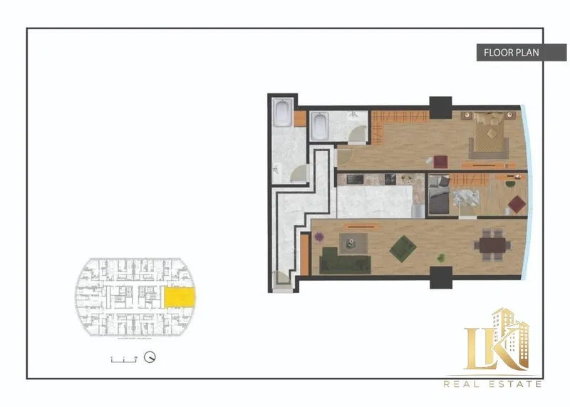 Продаётся 3-комнатная квартира в ЖК Piramit Tower 5