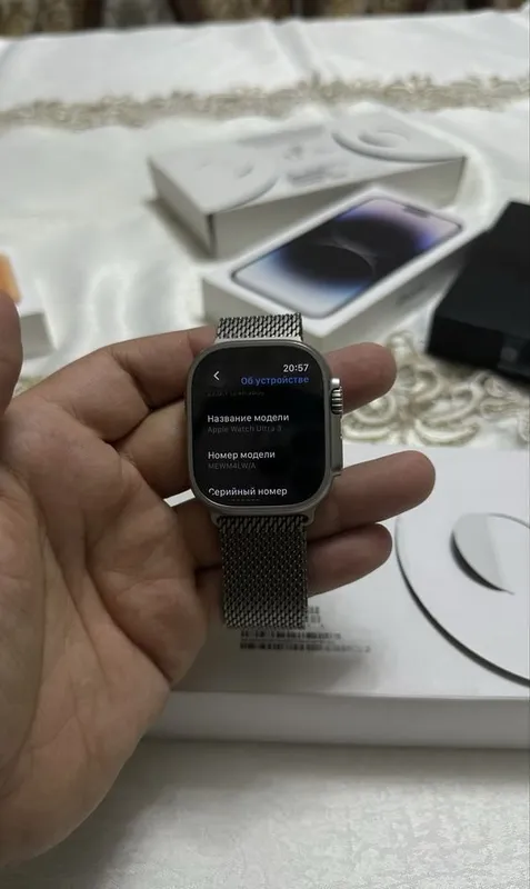 Apple Watch Ultra 3 с миланским ремешком, использовались около 4 дней 2 Apple Watch Ultra 3 с миланским ремешком, использовались около 4 дней 2