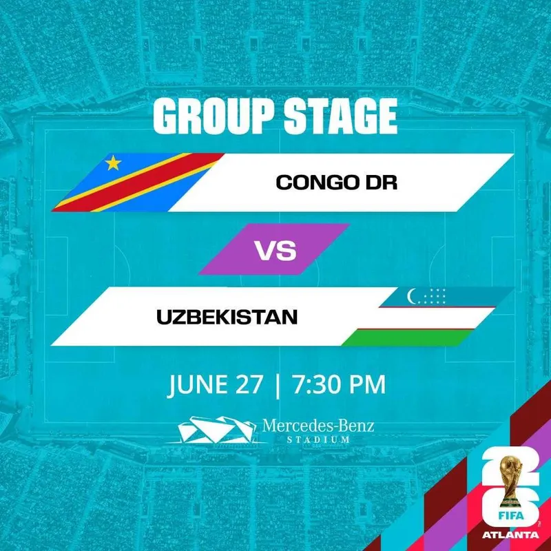 Futbolga bilet (O'zbekiston vs Congo)