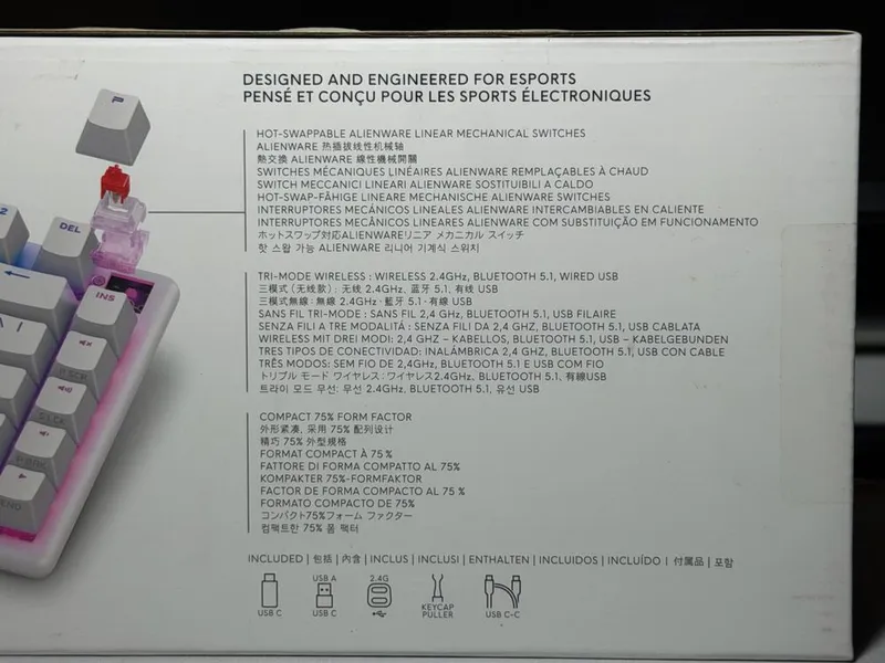 Alienware pro keyboard wireless hotswap — фото 1